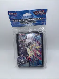 YUGIOH OFFICIAL KONAMI THE DARK MAGICIANS CARD SLEEVES 50ct SEALED - Image 1