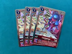 Lamiamon BT21-025 Playset World Convergence Digimon Card Game x4 - Image 1