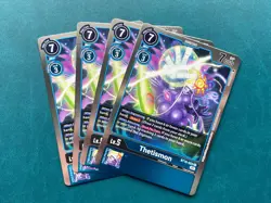 Thetismon BT10-023 Playset Xros Encounter Digimon Card Game x4 - Image 1