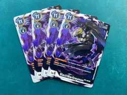 BlackWargreymon BT5-069 Playset Battle of Omni Digimon Card Game x4 - Image 1