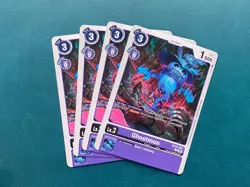 Ghostmon BT23-061 Playset Hackers' Slumber Digimon Card Game x4 - Image 1
