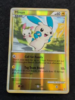 Minun 34/95 Unleashed Reverse Holo Pokemon Card - Image 1
