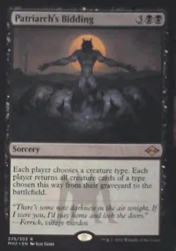 Patriarch's Bidding - Modern Horizons 2: #275, Magic: The Gathering Nm C278 - Image 1