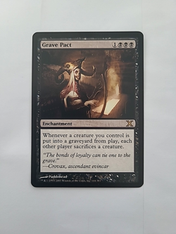 MTG - Grave Pact - 10th Edition 144/383 - Regular Rare - LP - Image 1