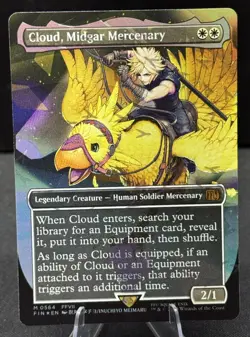 2025 Magic The Gathering Final Fantasy Cloud Midgar Mercenary Chocobo Foil #0564 - Image 1