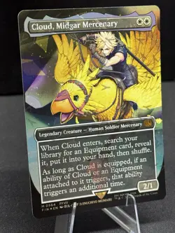 2025 Magic The Gathering Final Fantasy Cloud Midgar Mercenary Chocobo Foil #0564 - Image 2
