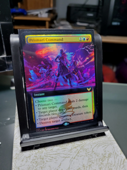 MTG Strixhaven Prismari Command 348, Extended Art, NM, Foil, Ships Quickly - Image 1