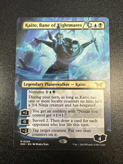 Kaito, Bane of Nightmares (Borderless) Duskmourn: House of Horror Regular NM JL - Image 1