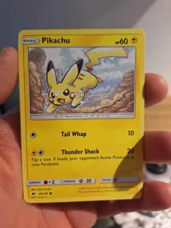 Pikachu 40/147 Sun & Moon Burning Shadows 2017 English NM Non-Holo Pokemon TCG - Image 1