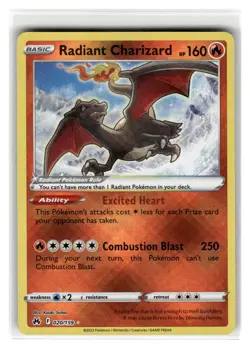 Radiant Charizard Radiant Rare Fire Holofoil Crown Zenith #020/159 [NM] Pokemon - Image 1