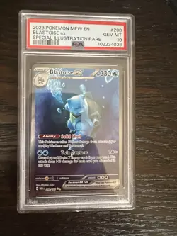 2023 POKEMON MEW EN-151 SPECIAL ILLUSTRATION RARE #200 BLASTOISE EX 🔥PSA 10 - Image 1