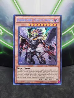 Yugioh Darklord Tezcatlipoca DESO-EN031 Secret Rare 1st Edition NM - Image 1