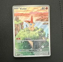 Pokemon TCG Victini 208 Sv: Scarlet & Violet Promo Holo Basic Card - Image 1