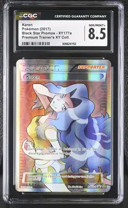 CGC 8.5 Karen Black Star Promos XY177a Premium Trainer's XY Coll. Pokemon Card - Image 1