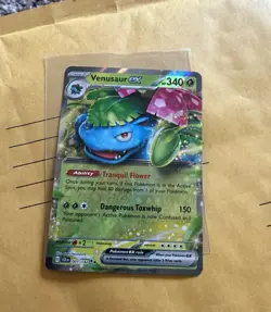 Venusaur EX 001/142 Stellar Crown Double Rare Holo JUMBO Card - Image 1
