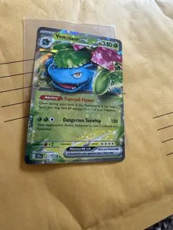 Venusaur EX 001/142 Stellar Crown Double Rare Holo JUMBO Card - Image 2