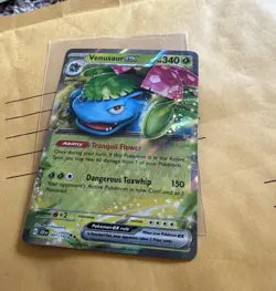 Venusaur EX 001/142 Stellar Crown Double Rare Holo JUMBO Card - Image 3
