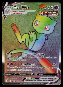 Pokemon Card - Mew VMAX Fusion Strike 268/264 Secret Rare - Image 1