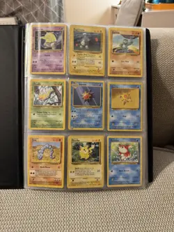 Pokemon TCG Cards & Binder Bundle Holo, Base Set,Fossil,Jungle,HGSS, 90 CARDS - Image 1