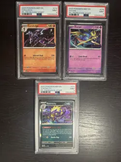 Pokemon Lot Of 3 STAFF Promo PSA 9s Phantasmal Flames Prerelease Cards - Image 1