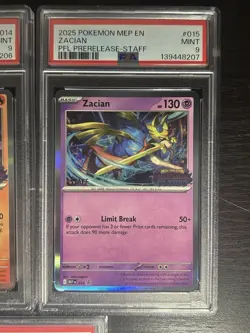 Pokemon Lot Of 3 STAFF Promo PSA 9s Phantasmal Flames Prerelease Cards - Image 3