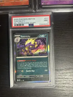 Pokemon Lot Of 3 STAFF Promo PSA 9s Phantasmal Flames Prerelease Cards - Image 4