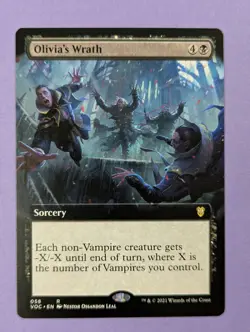 MTG Magic The Gathering: Crimson Vow Commander: Olivia's Wrath #058 Rare - NM - Image 1