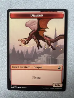 Dragon Token Ravnica Remastered NM RVR MTG - Image 1