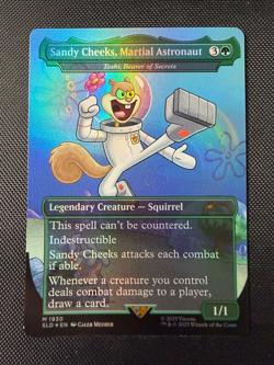 MTG Sandy Cheeks Martial Astronaut Rainbow Foil Secret Lair x SpongeBob 1930 NM - Image 1