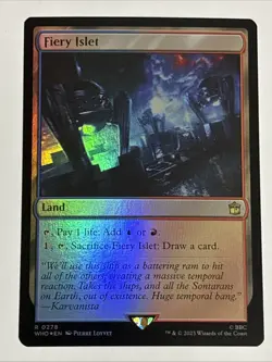 MTG Universes Beyond: Doctor Who Fiery Islet Foil 0278 NM Rare - Image 1