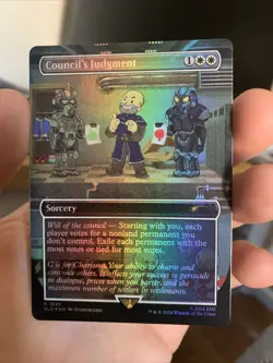 Council's Judgement NM Borderless Rainbow Foil MTG Secret Lair Fallout SPECIAL - Image 1