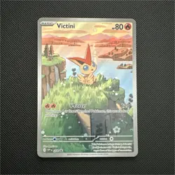 Pokemon TCG Victini SVP 208 Scarlet & Violet Promo Holo Basic 80 HP Card - Image 1