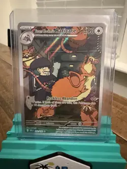 Pokemon TCG Team Rockets Raticate 202/182 Destined Rivals Illustration Rare IR - Image 1