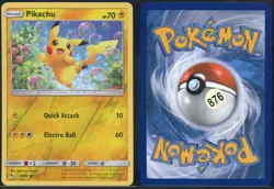 Pikachu 19/68 Reverse Holo Common Hidden Fates Pokemon NM - Image 1