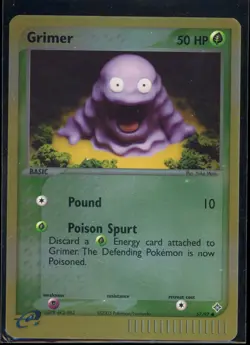 Grimer 57/97 Reverse Holo Common Dragon Pokemon NM - Image 2