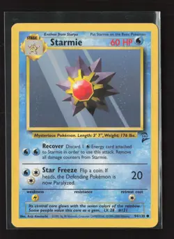 Starmie 94/130 Common Base Set 2 Pokemon LP - Image 2