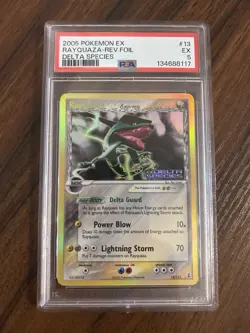Pokemon Rayquaza EX Delta Species 13/113 Reverse Holo Rare PSA 5 (VINTAGE) - Image 1
