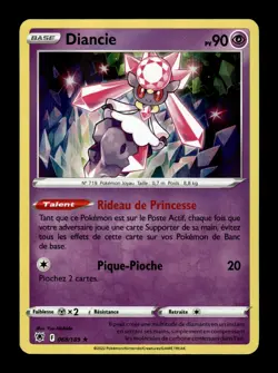 Carte Pokemon Diancie Holo 068/189 Astres Radieux Francais - Image 1