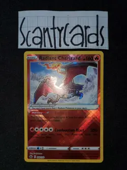 NM pokemon crown zenith holo radiant charizard 020/159 - Image 1