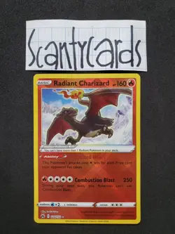 NM pokemon crown zenith holo radiant charizard 020/159 - Image 2