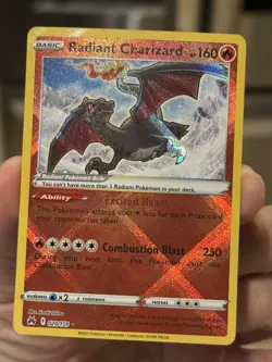 Pokemon TCG - Radiant Charizard - 020/159 - Radiant Rare - Crown Zenith - m - Image 1