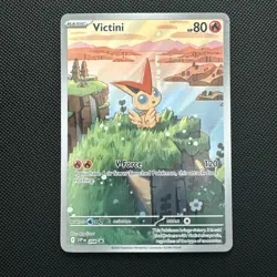 Pokemon TCG Victini SVP 208 Full Art Illustration Black Star Promo Rare Holo - Image 1