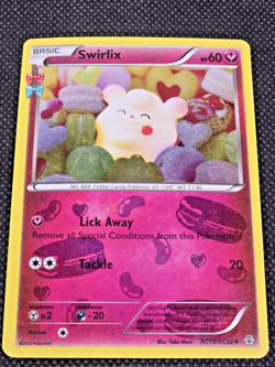 HP Pokemon XY Generations Swirlix RC19/RC32 Reverse Holo LP -- L27 - Image 2