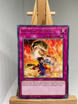Damage = Reptile - Rare 1st Edition ANGU-EN058 - NM - YuGiOh - Image 1