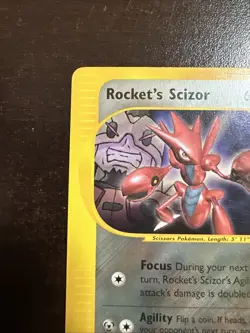 Rocket’s Scizor 4 Gold Winner Best Of Game Pokemon Promo BENT - Image 2