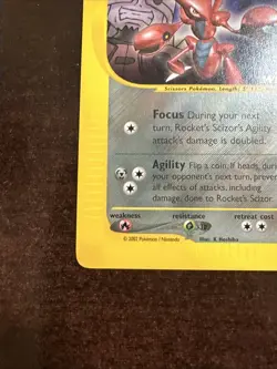 Rocket’s Scizor 4 Gold Winner Best Of Game Pokemon Promo BENT - Image 5