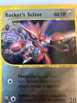 #4 Rocket’s Scizor Best Of Game Rare Promo WOTC Vintage Pokemon - Image 2