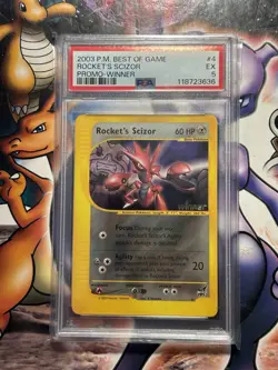2003 Pokemon Game ~ Best of Game Promo ~ Winner ~ Rocket's Scizor #4 ~ PSA 5 EX - Image 1