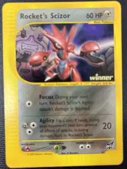 Rocket's Scizor 4 Gold Winner Stamped BEST OF GAME Pokemon League Promo LP - Image 1