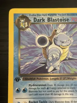 2000 Pokemon TCG Dark Blastoise 20/82 Team Rocket First Edition Non Holo NM - Image 2